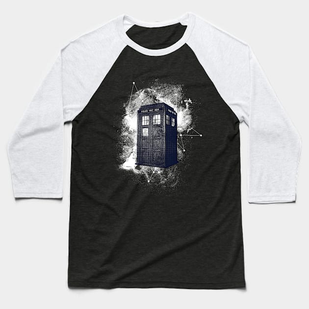 Police Box Baseball T-Shirt by FanFreak